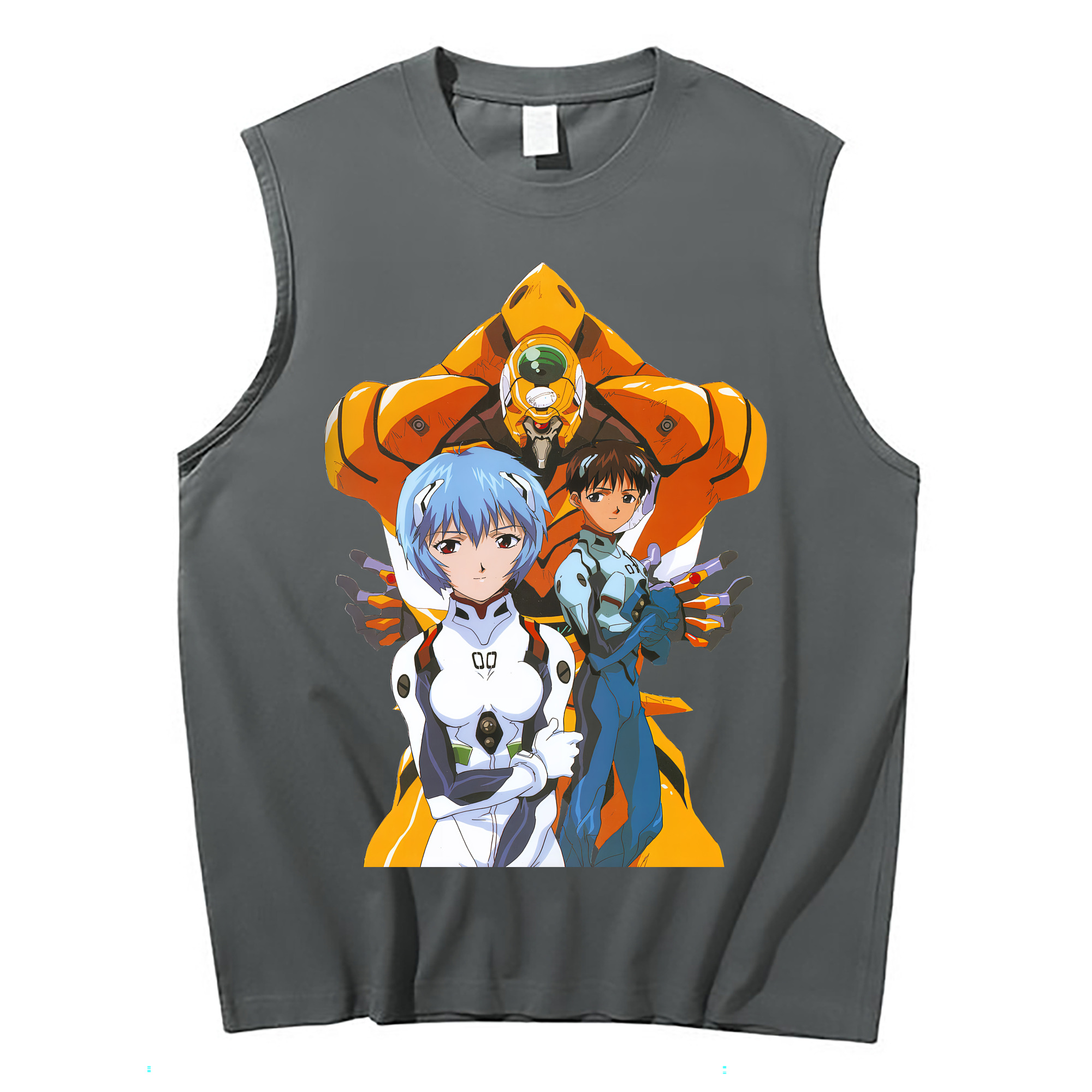 （画像用） EVA 新世紀エヴァンゲリオン コットン100％タンクトップ（フロントプリント）